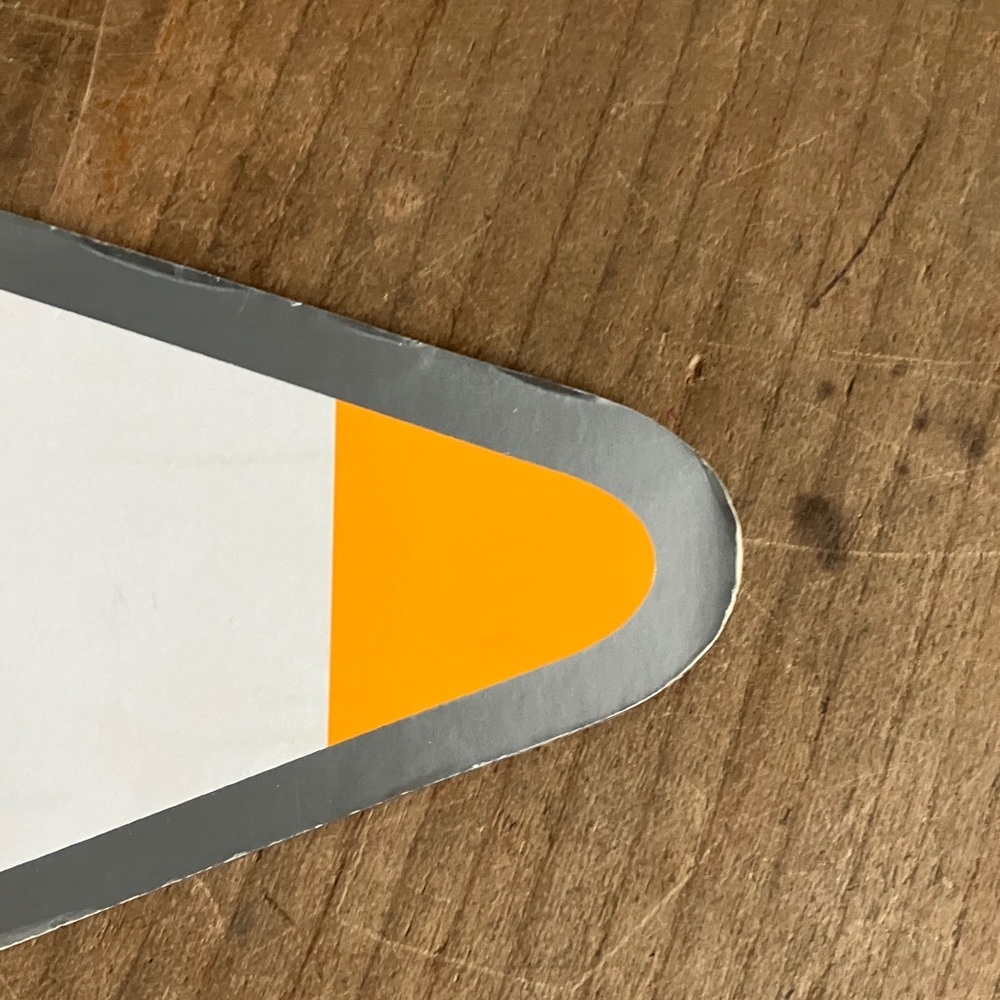Veuve Clicquot magnet - oversize Pencil - Silver White & and Orange - Picture 12 of 13